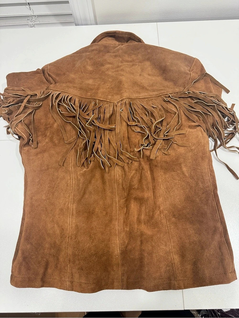 Roper Women's Brown Fringe Leather Jacket - Picture 3 of 3